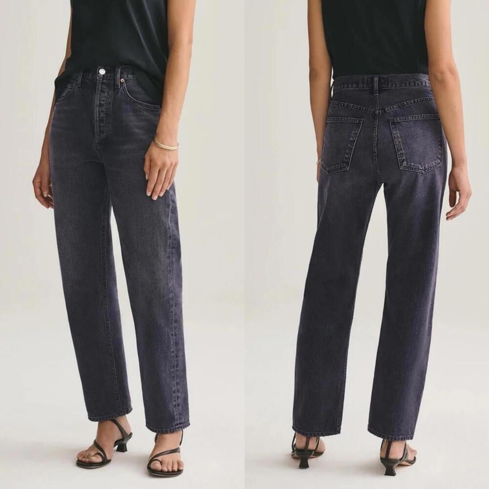 Agolde Women's Straight Leg Jeans in Photogram-24
